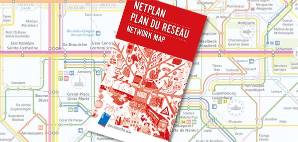 plan du réseau STIB Métros-Bus